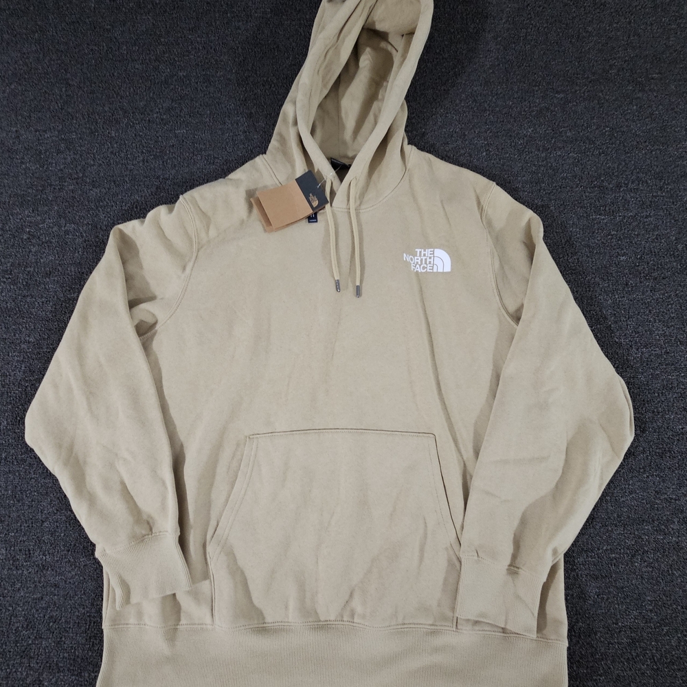 The North Face Box NSE Pullover Hoodie Mens XL Khaki Camo Graphic Sweatshirt